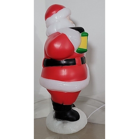 Holiday Time Indoor 11" Christmas Santa Claus Table Top Light Up Blow Mold New - Picture 4 of 12